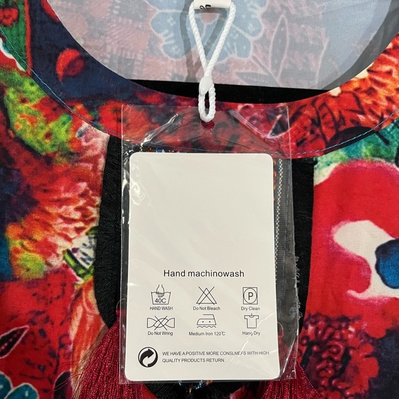 Dai yuan li - Multicolor Floral Long Sleeve Dress - Picture 6 of 8